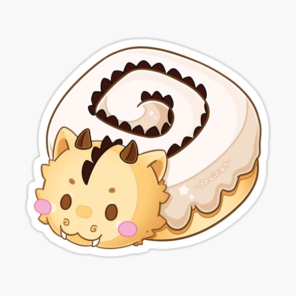 Item preview, Cinnamon Dragon Roll • 2024 designed and sold by Devi Cat.