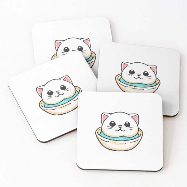 Item preview, neko in coffee cup designed and sold by Suk3be.