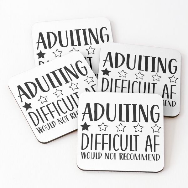 Item preview, Adulting Difficulty Level: Would Not Recommend designed and sold by laystudios.