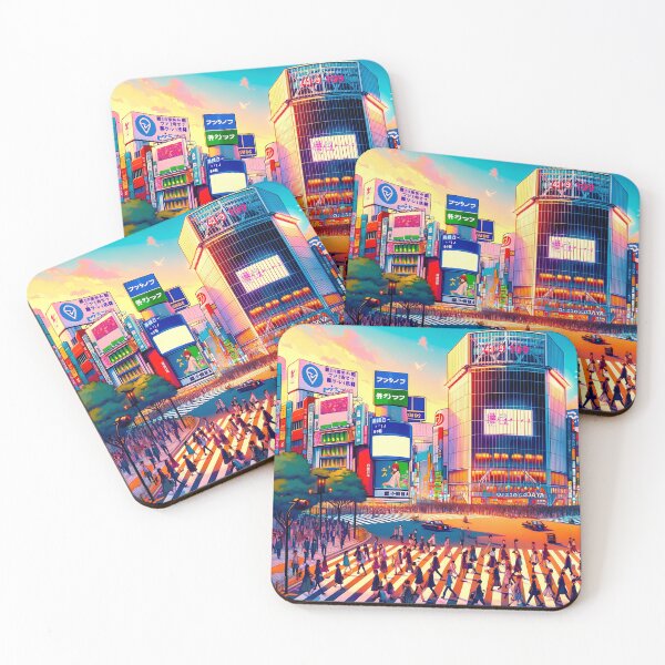 Item preview, Shibuya Japan, AI generated illustration of Tokyo designed and sold by AI-kawaii.