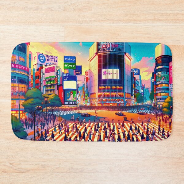 Item preview, Shibuya Japan, AI generated illustration of Tokyo designed and sold by AI-kawaii.