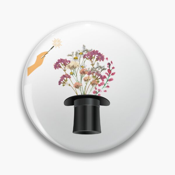 Aperçu de l'œuvre Fleurs de chapeau haut de forme magiques créée et vendue par enhancegem.