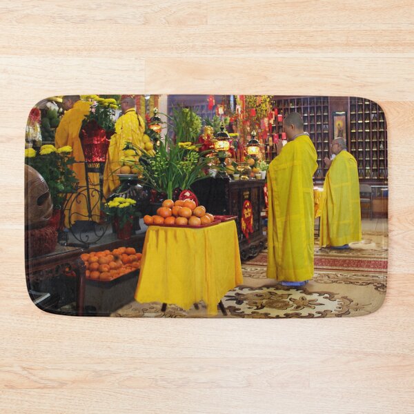 Item preview, Buddhist Monks At Prayer for Tet 2024 designed and sold by heatherfriedman.