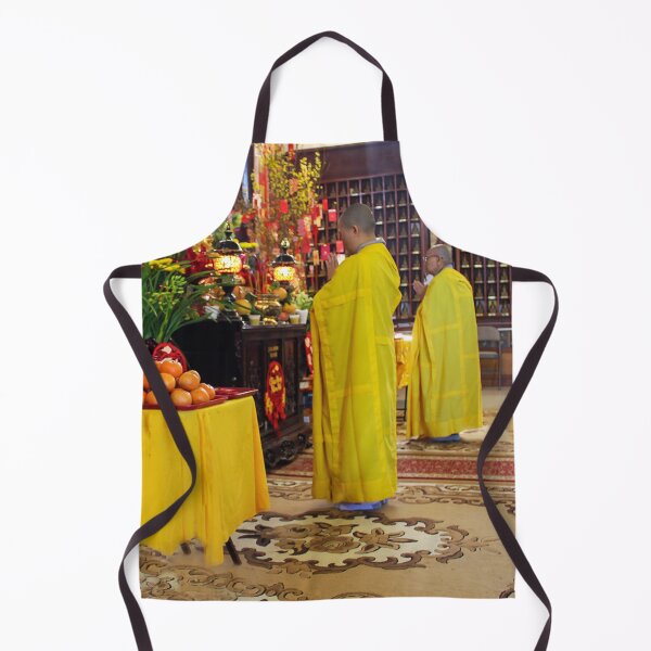 Item preview, Buddhist Monks At Prayer for Tet 2024 designed and sold by heatherfriedman.