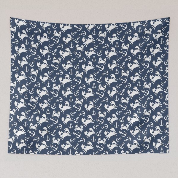 Item preview, Navy Ocean Pattern designed and sold by Aeterna Prints.