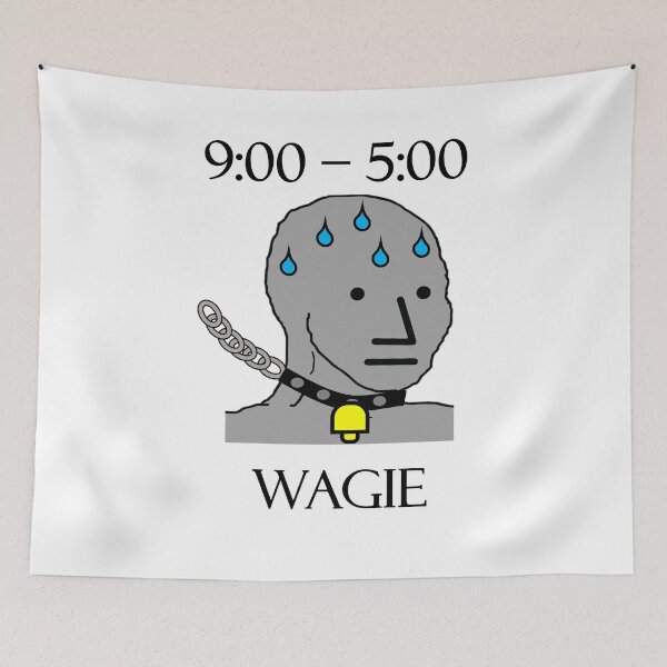 Item preview, NPC Wojak Meme wagie designed and sold by AnutherNPC.