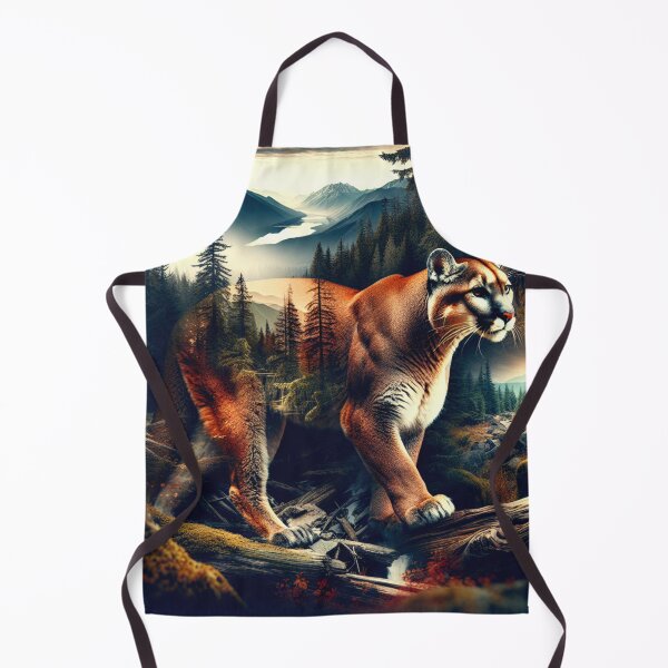 Item preview, Mountain Lion in a Misted Forest designed and sold by HippieFarms11.