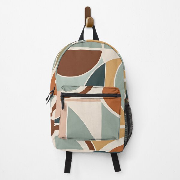 Item preview, Mid Century Modern Geometric Abstract Pattern Yellow Green designed and sold by Prints and Lifestyle.