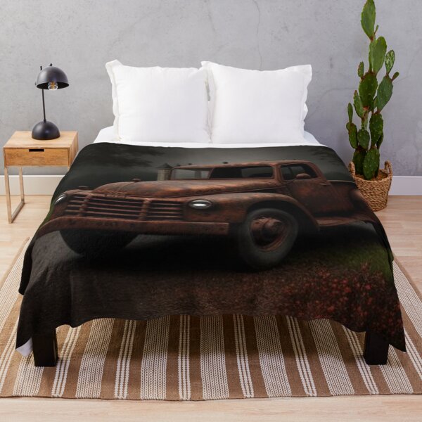 Item preview, Rusty Old Truck On a Haunting Trail designed and sold by TheDarkWardrobe.