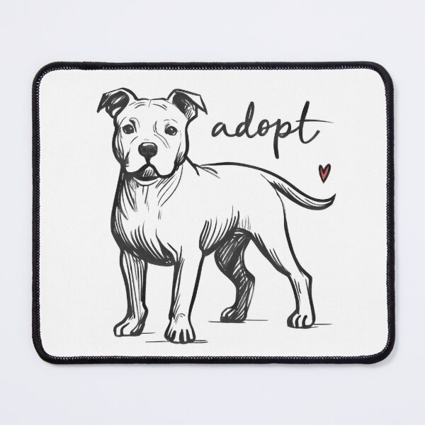 Item preview, Adopt Shelter Dogs - White Pitbull designed and sold by pixiedustpaint.