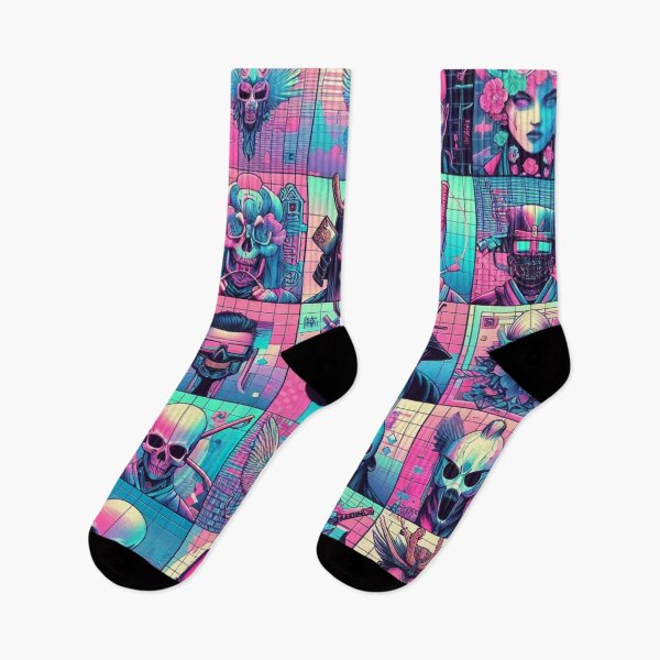 Item preview, Cyberpunk Pastels: Futuristic Azulejo Fusion designed and sold by Rui Fernandes.