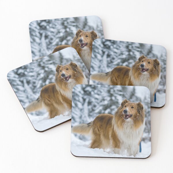 Item preview, Rough Collie In Snow designed and sold by TheAnimalZ00.