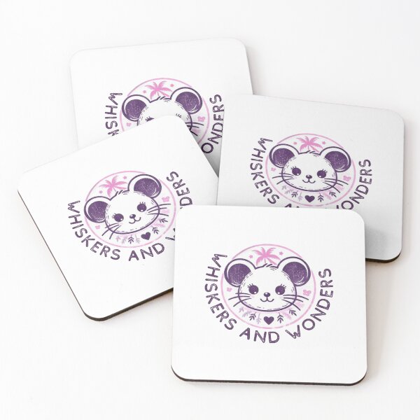 Item preview, Whiskers and wonders, cute mouse face stamp designed and sold by Culmika.