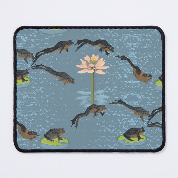 Item preview, Pattern - Frogs leaping on a pond designed and sold by Eejee-SK.