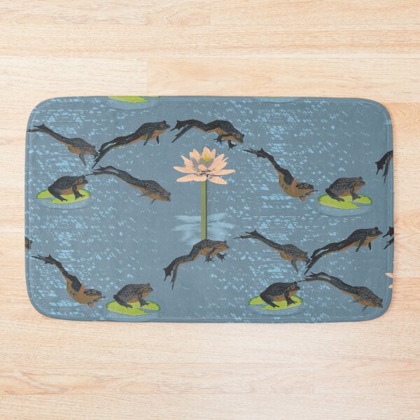 Item preview, Pattern - Frogs leaping on a pond designed and sold by Eejee-SK.
