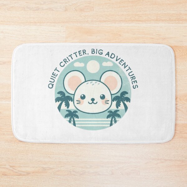 Item preview, Quiet critter, big adventures, cute mouse face stamp designed and sold by Culmika.
