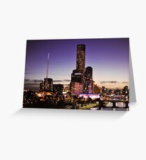 Melbourne Night Sky Greeting Card