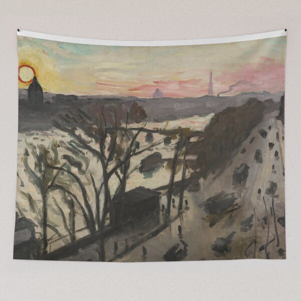 Item preview, Albert Marquet |Paris, Quai du Louvre, winter sun  art by Albert Marquet  designed and sold by TeeARTHY.