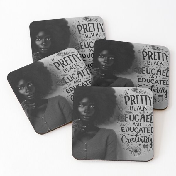 Item preview, Pretty Black & Educated African American History Month Women designed and sold by SagittarArt.