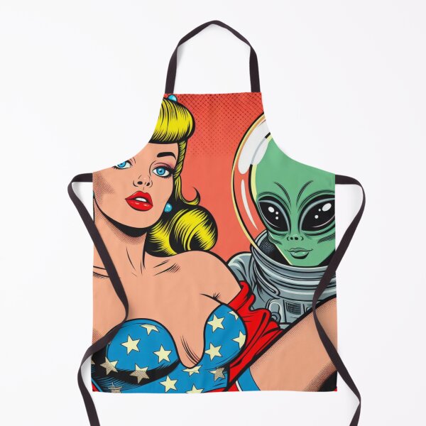 Item preview, The pinup and the alien designed and sold by wiccantoadstyle.