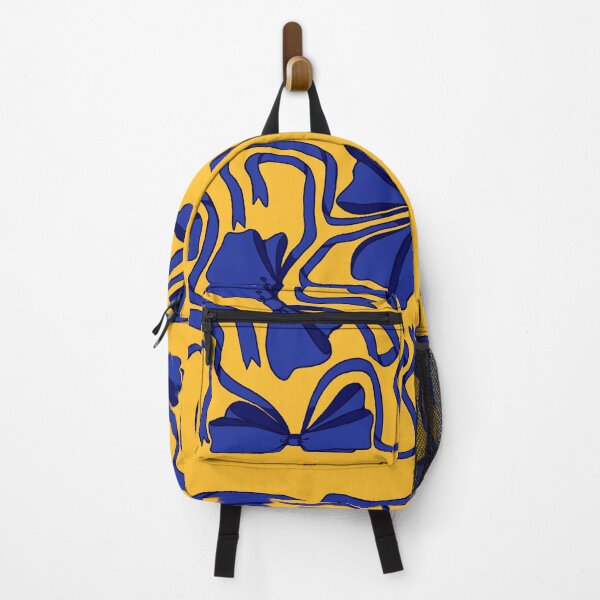 Item preview, Blue Bows on a Yellow background designed and sold by JJLosh.