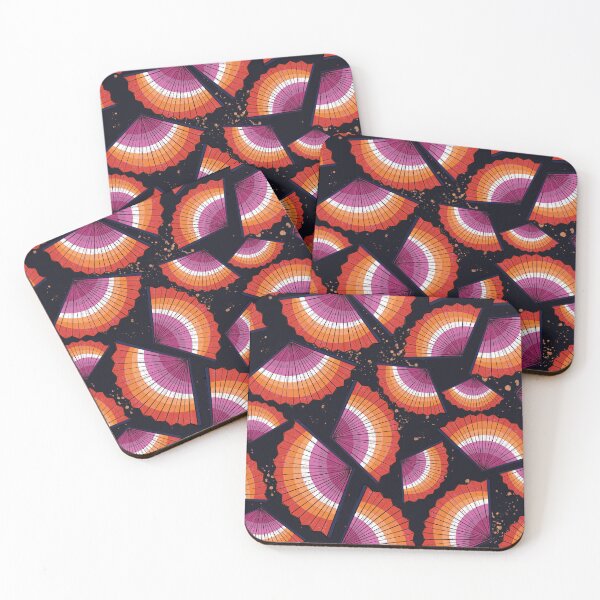 Item preview, Lesbian Pride Flag Folding Fan designed and sold by Love-Ina.