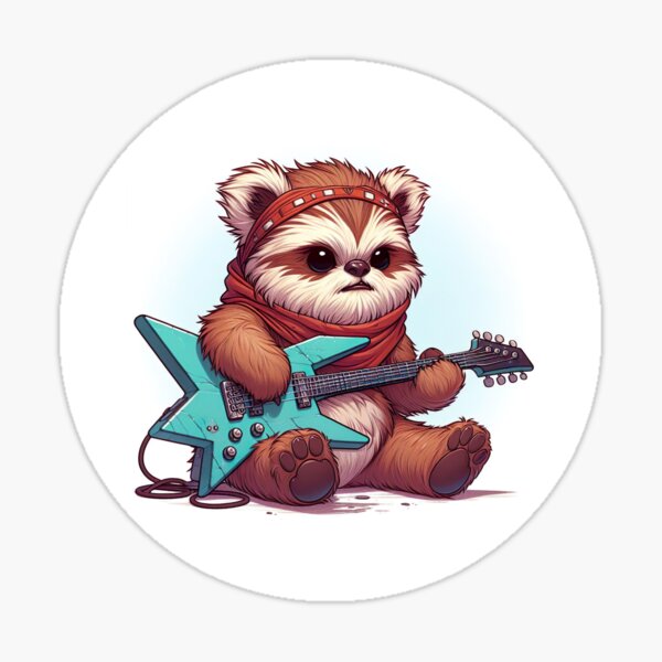 Vista previa del artículo con la obra «Ewok de roca», diseñado y vendido por whimsical-ai.