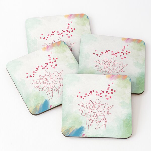 Item preview, Abstract Green Watercolor with Self-Love Butterfly designed and sold by Easywear.