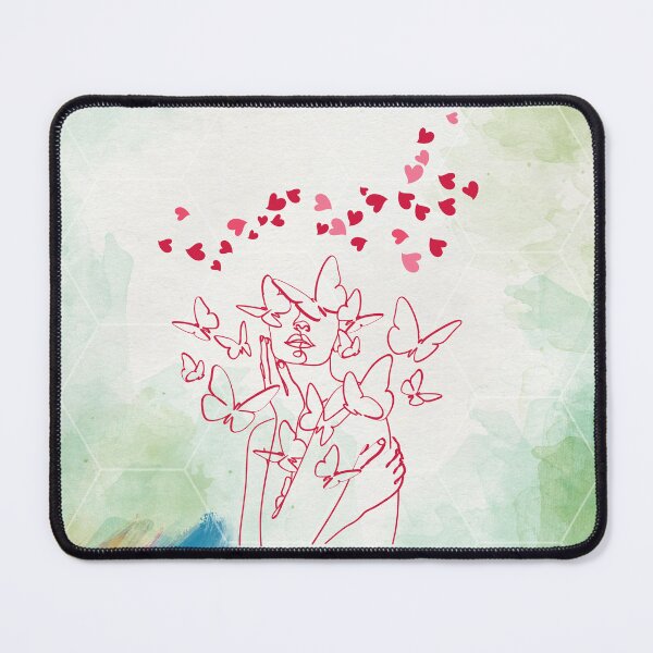 Item preview, Abstract Green Watercolor with Self-Love Butterfly designed and sold by Easywear.
