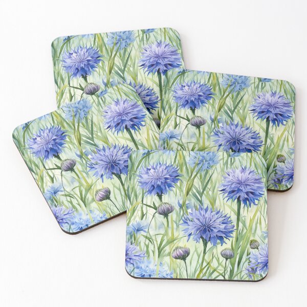 Item preview, Cottagecore Botanical Floral Herbs Plants Сornflowers Pressed Flowers designed and sold by fluffstuffgifts.