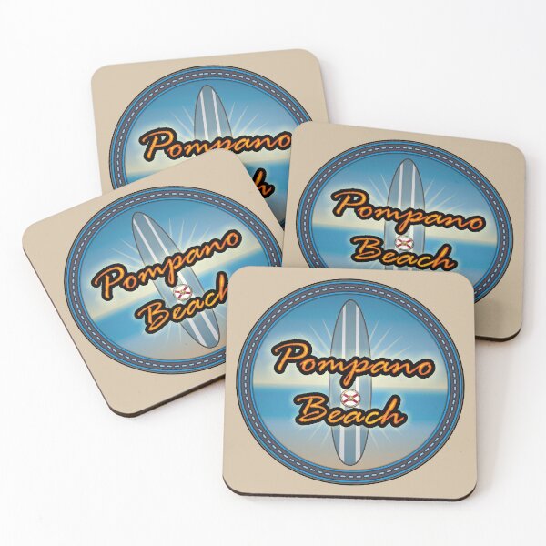 Item preview, Pompano Beach Florida stitching effect designed and sold by studioss76.
