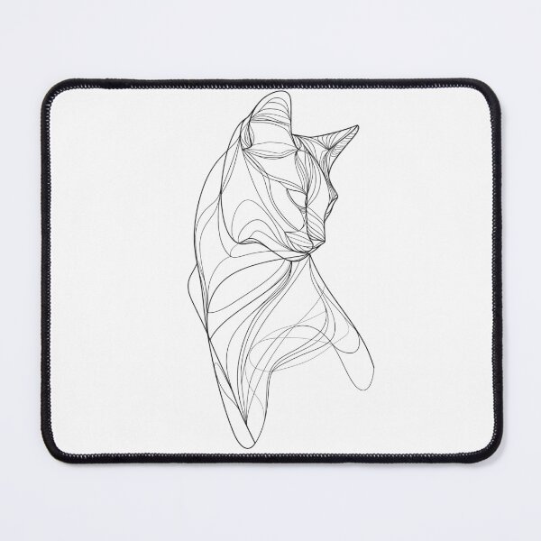 Artikelvorschau, One Line Art – Kat entworfen und verkauft von Tabble-Dabble.