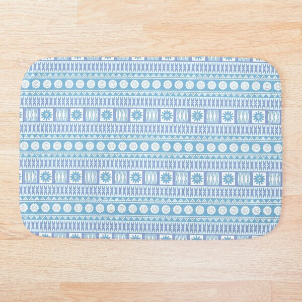 Item preview, Fijian Masi - Tapa Baby Blue designed and sold by lolomastudio.