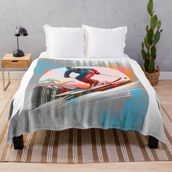 Item preview, skiing man modern design designed and sold by javierparra.
