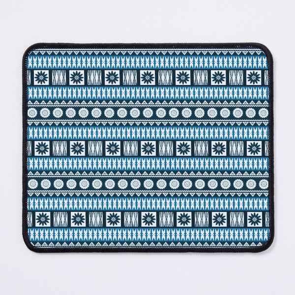Item preview, Fijian Masi - Tapa Deep Blue designed and sold by lolomastudio.