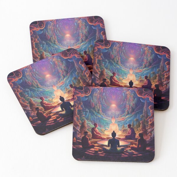Item preview, Buddha Teaches to look within, to enter the Divine Realms designed and sold by TheGlassPortal.