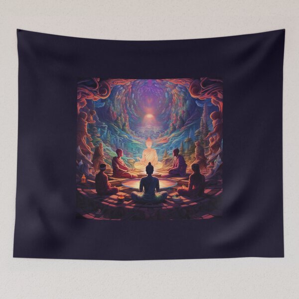 Item preview, Buddha Teaches to look within, to enter the Divine Realms designed and sold by TheGlassPortal.