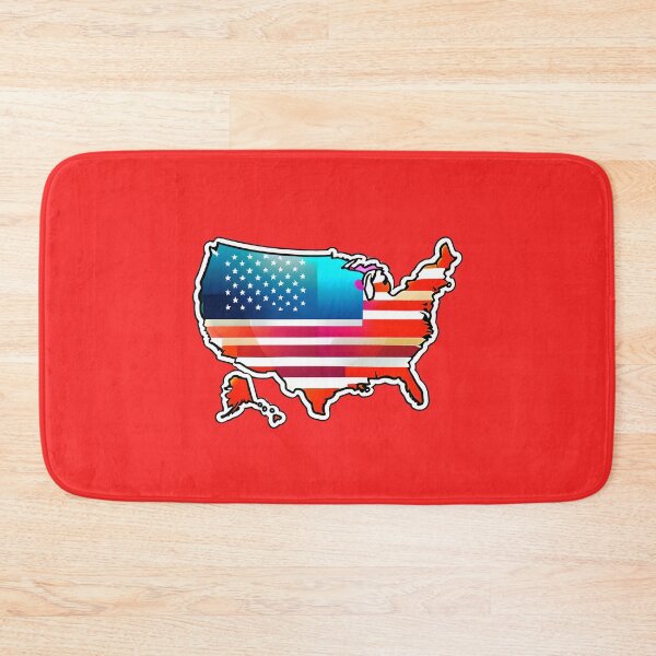 Item preview, USA United States Of America Flag Map designed and sold by TheArtOfPat.