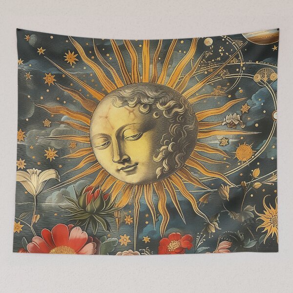 Item preview, THE LADY OF THE SUN: Under the Watchful Eye of the Cosmos" AI designed and sold by davidjulie.