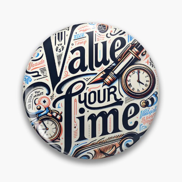 Item preview, Value your time, typography designed and sold by maxmaj.