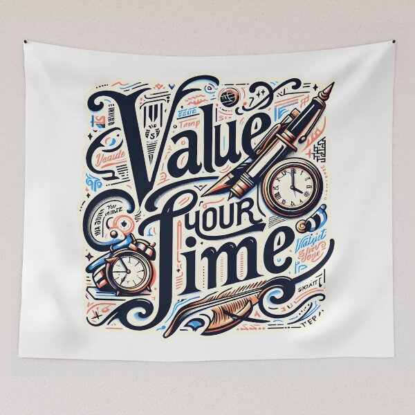 Item preview, Value your time, typography designed and sold by maxmaj.
