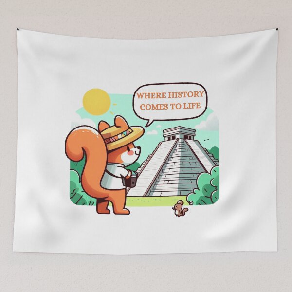 Item preview, Chichen Itza Cancun Squirrel designed and sold by LemuellTrends.