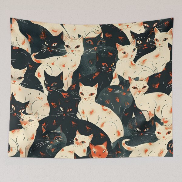 Item preview, Abstract cat pattern designed and sold by dcrc.