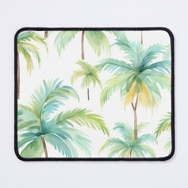 Item preview, Watercolor palm tree pattern print designed and sold by dcrc.