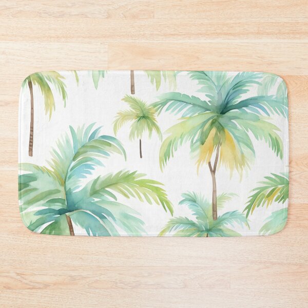 Item preview, Watercolor palm tree pattern print designed and sold by dcrc.