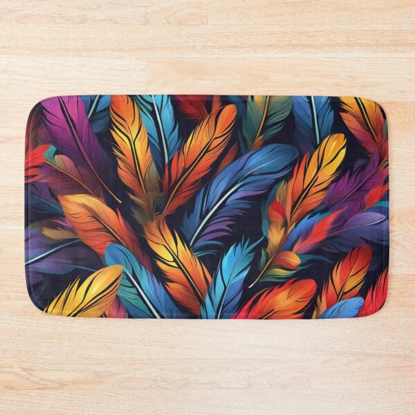 Item preview, Abstract Colorful Feather Pattern designed and sold by calibrit.