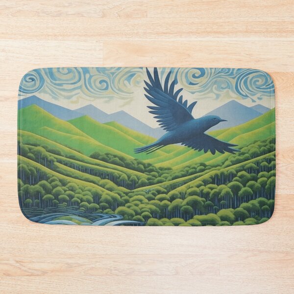 Item preview, New Zealand in blue and green. (3) designed and sold by ArtbyJanineTate.