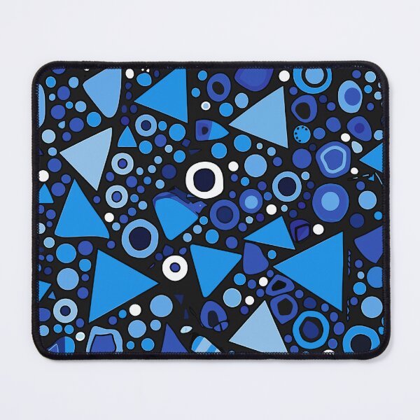 Item preview,  Blue and Black Shapes Abstract Pattern  designed and sold by palaco210.