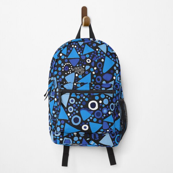 Item preview,  Blue and Black Shapes Abstract Pattern  designed and sold by palaco210.