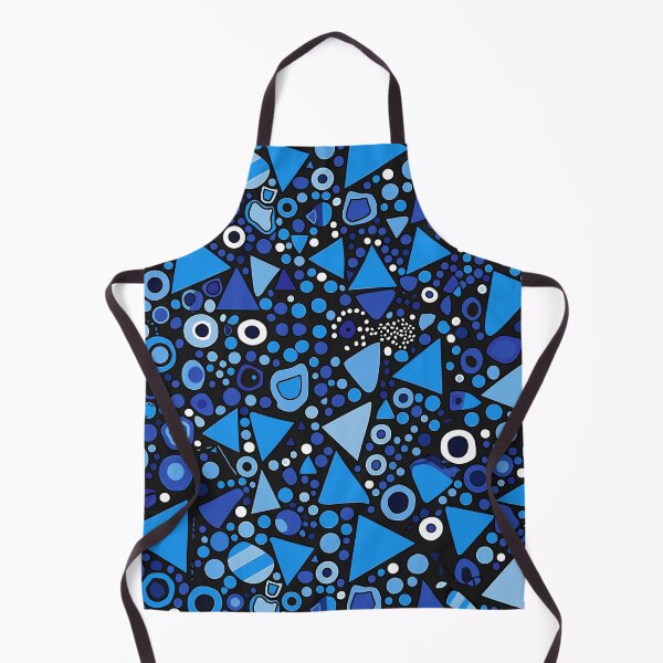 Item preview,  Blue and Black Shapes Abstract Pattern  designed and sold by palaco210.